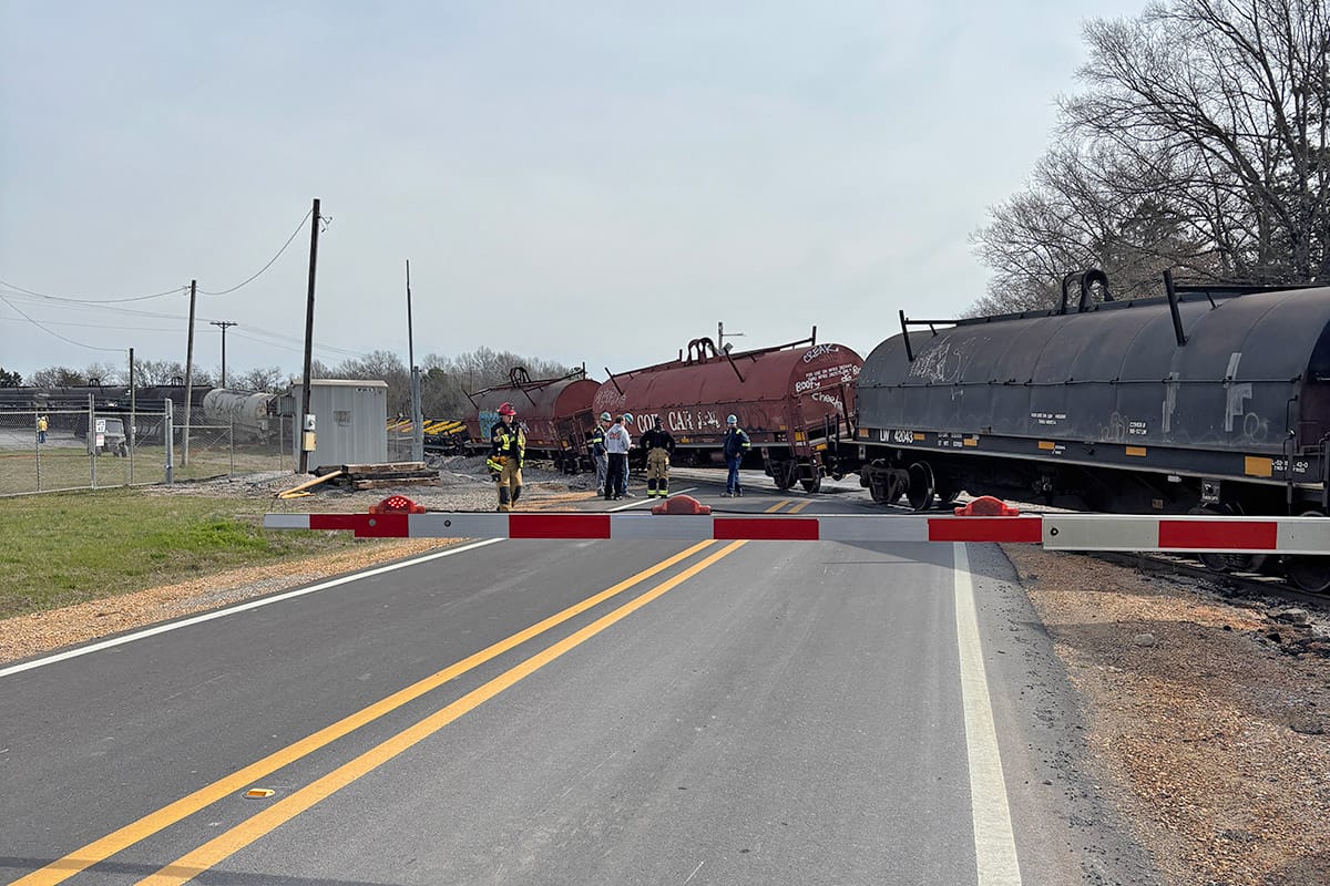 Train derailment closes Artesia Road crossing for hours