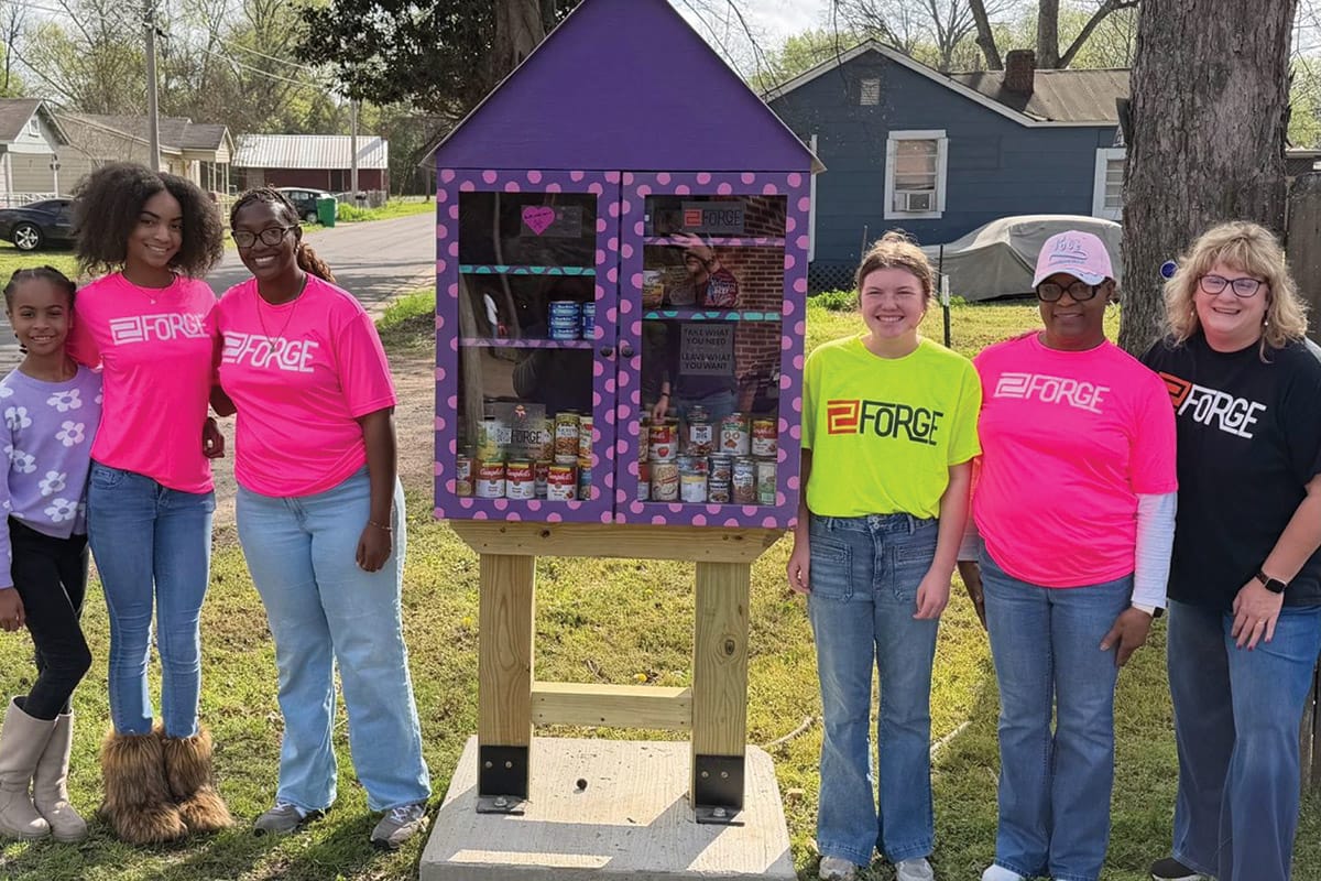 Education: FORGE Girls Construction Camp participants install community food pantries in Columbus